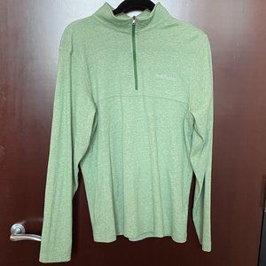 Columbia Long Sleeve Lightweight 1/4 Zip Light Green - Men's S
